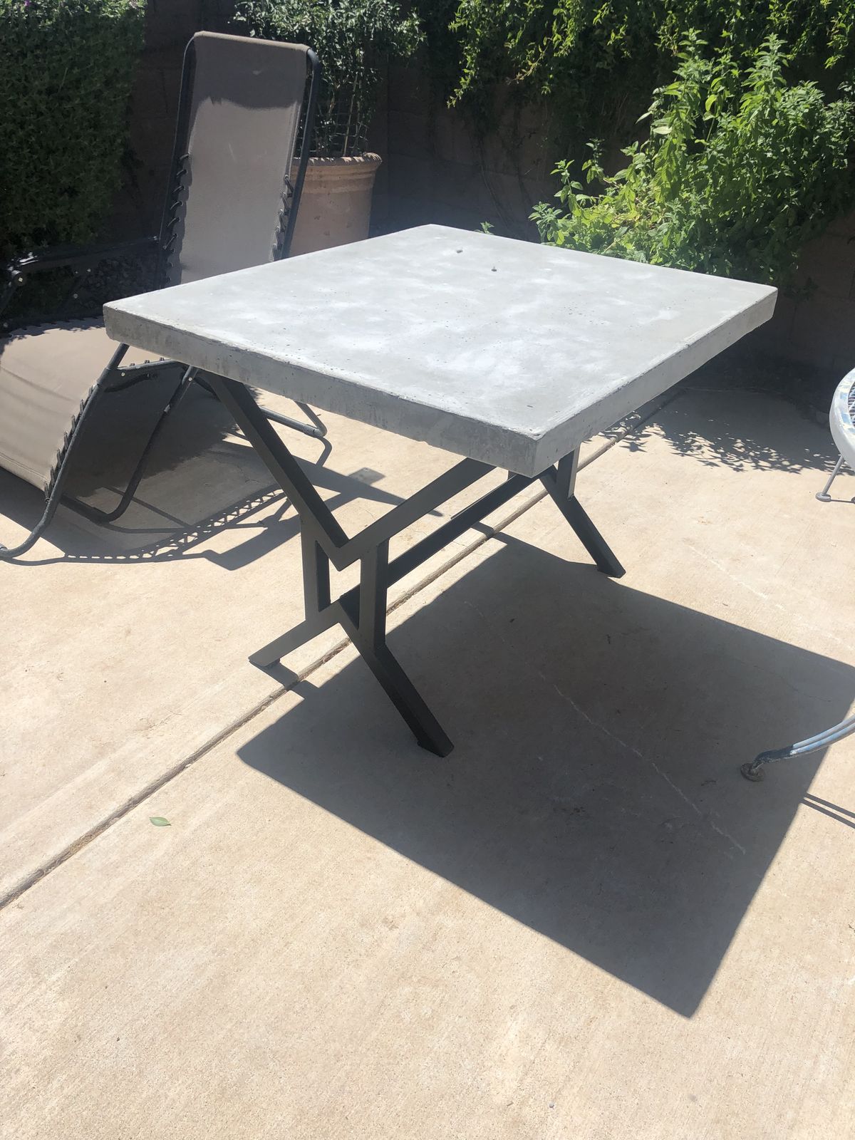 Finished and out on the patio.
